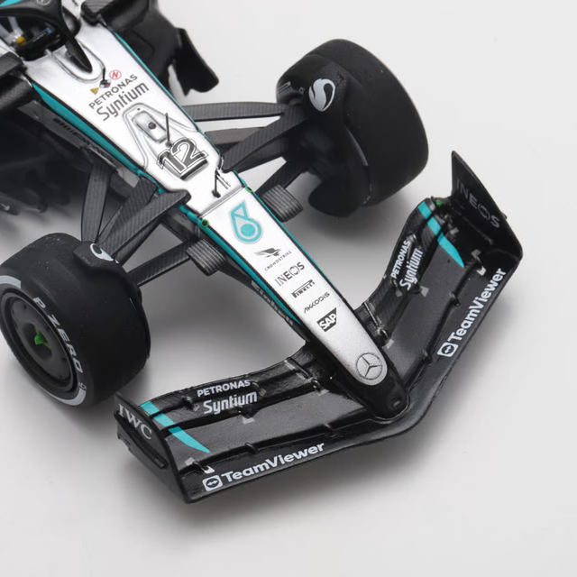 Spark Models F1 Mercedes F1 Team W16 No.12 Mercedes-AMG PETRONAS 4th Azerbaijan GP 2025 Kimi Antonelli 1/43 Scale Model