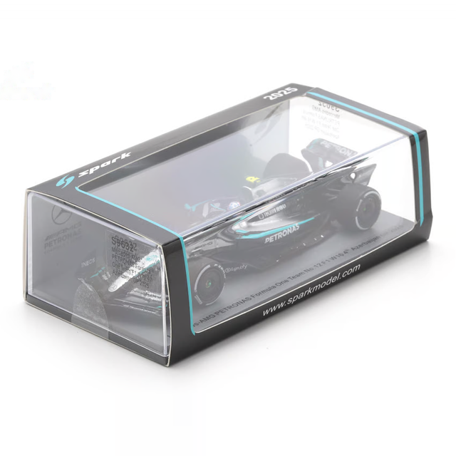 Spark Models F1 Mercedes F1 Team W16 No.12 Mercedes-AMG PETRONAS 4th Azerbaijan GP 2025 Kimi Antonelli 1/43 Scale Model